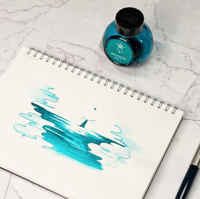 Colorverse Ink - Spaceward -No. 11, Morning Star (65ml & 15ml) Fountain Pen Ink - Image 4